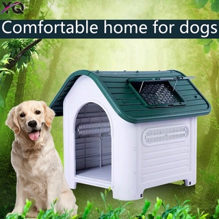 Outdoor Plastic Large Dog Kennel All Year Round Washable Dog House Rain Proof Sun Proof Cat And Dog House Warm In Winter