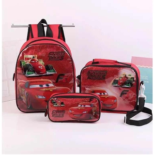 D&K Disney 3in1 kindergarten school bag pencil bag storage bag tableware storage bag (1)