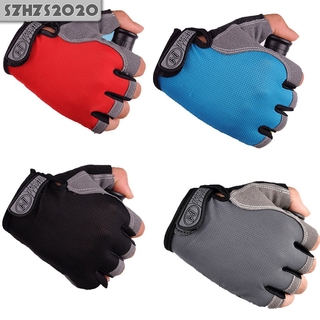 【COD & Ready Stock】Cycling Anti-Slip Half Finger Gloves Breathable Mesh Sweat-absorbent Sports Glove (1)