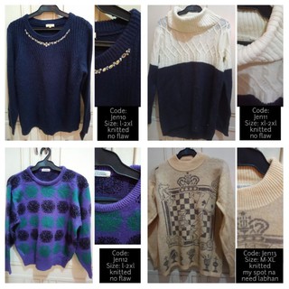 long sleeves, sweater, knitted for women preloved