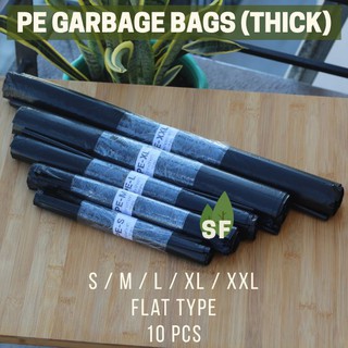 Flat type - PE Garbage Bags (10pcs) S / M / L / XL / XXL