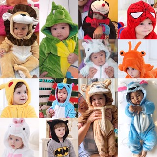 Baby Infant Jumpsuit Onesie Christmas Halloween Lion Monkey Stitch Costume Cosplay Romper Pajama