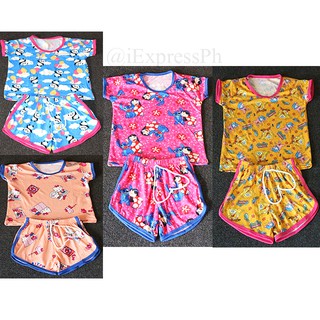 Girls Terno Short Sleeve Blouse and Dolphin Short 4-6 Years Old
