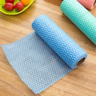 COOPER 25 Pcs/Roll Disposable Non-woven Wipes Cleaning Cloth Multi-purpose Removable Dish Washing Cloth COD