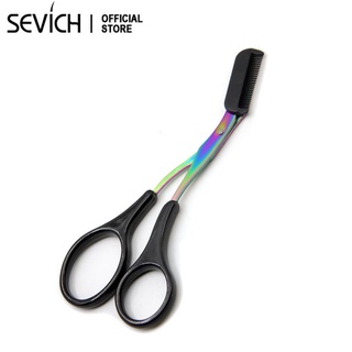 SEVICH Color Stainless Steel Eyebrow Trimming Scissors Tool 1pcs