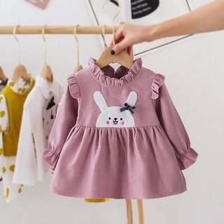 Embroidered Baby Kid Girl Dress Spring Autumn Princess Dress Lovely Cotton Long-sleeved Girl