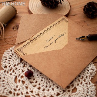 【24H DELIVERY】Stationery Vintage Envelope Set Kraft Paper Love Letter Confession Letterhead (1)