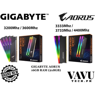 Gigabyte Aorus RGB 16Gb(2x8Gb) RAM DDR4 3200Mhz / 3333Mhz / 3600Mhz / 3733Mhz / 4400Mhz