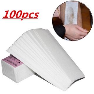 100 Pcs Hair Removal Tool Depilatory Paper Removal Wax Strips Pad Shaving Waxing Smooth Painless