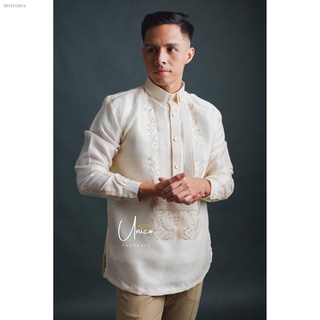 *mga kalakal sa stock*✲Barong Tagalog for Men Piña Organza with Lining Centennial Design