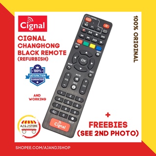 Cignal Remote CHANGHONG BLACK MODEL (Refurbish & Original) + FREEBIES