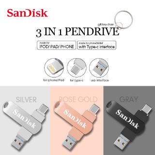512GB OTG Flash Drive 128GB Type-C Smart Phone PenDrive For iPhone/PC