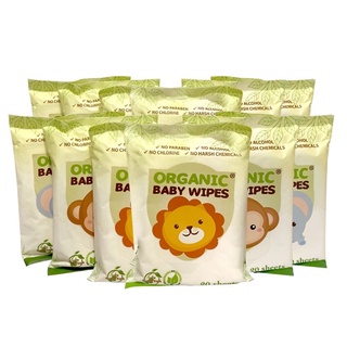 Organic Wipes 20s pack of 12