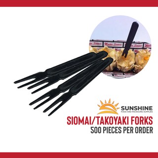 Cheapest 500pcs Black Siomai Takoyaki Forks
