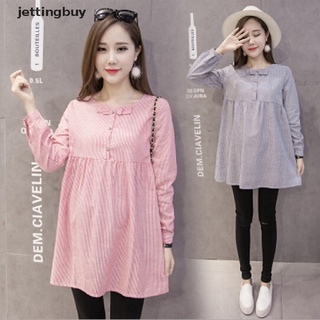 JYPH Pregnant Women Long Sleeve Bowknot Maternity Tops Casual Loose Blouse New JYY