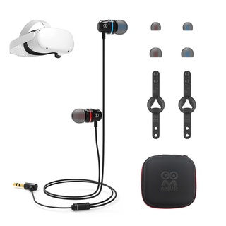 VR Headset Ear-in Integrated Earphone for Oculus Quest 2 In-ear all-in-one headset 20Hz-20KHz Headph