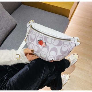 YQY #8060 Korean sweet strawberry beltbag waist bag (3)