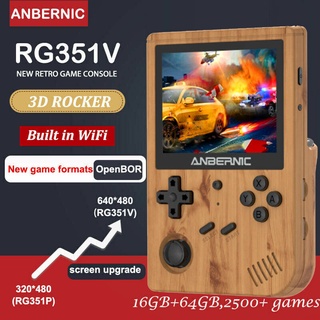 RG351V Retro Games RK3326 Open Source 640/480 Handheld Game Console Emulator For PSP Built-in 50000+Games 3.5 INCH