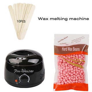 （Free rose wax beans and wooden sticks）Professional Wax Heater Warmer SPA Hair removal wax beans