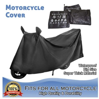 Waterproof Universal Motorcycle Cover Big Size Motor Cover Black