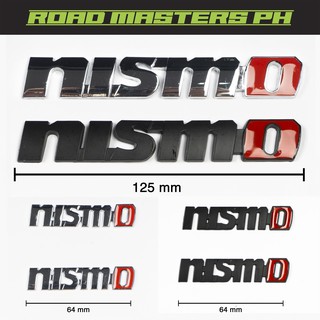 Nismo Emblem Chrome / Black for Nissan (Screw-Type for Grill)