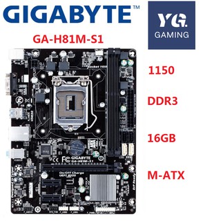 GIGABYTE GA-H81M-S1 Desktop Motherboard H81 Socket LGA 1150 H81M-DS2 H81M-D2 H81M-S2PH H81-D3