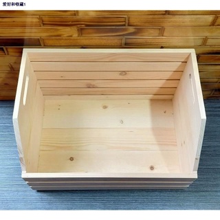 ✹Vinyl LP Records Crate Organizer Wooden Multipurpose Box with Handle