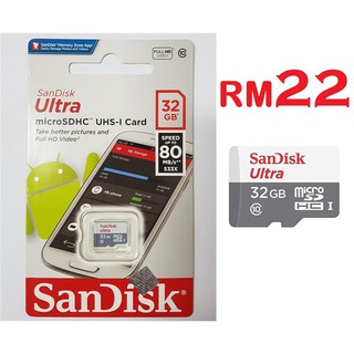 100% Original SanDisk 8GB/16GB/32GB/64/128GB Memory SD Card Class 10 100MB/S