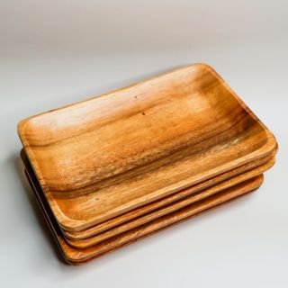 Rectangular Wooden Plate (9x6 Inches) (1)