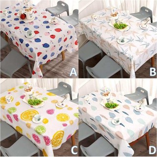 luckinmall Cotton Canvas Table Cloth Plaid Dustproof Rectangle Table Cover Home Party Wedding Table