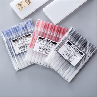 【ready stock】100% Original Japanese MUJI Gel Pen 0.38/0.5mm Black/blue/red Ink Pen Signature pen