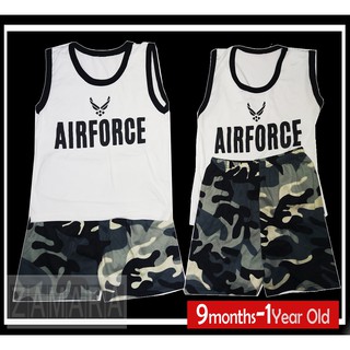 Airforce Costumes for Babies up to 1 year old and half Terno Pair Set