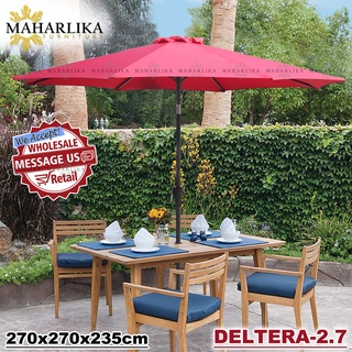 Maharlika Deltera-2.7 Heavy Duty Multi functional Umbrella Beach Patio Garden Umbrella 270x270x245cm