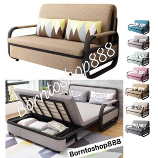 High Quality Sofabed with Storage Sofa Bed with Black Metal Frame