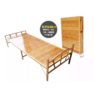 Modern Folding Bed Bamboo Summer Bamboo Bed (3)