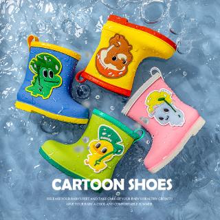 Cartoon Slippery Rubber Rain Boots for Boys and Girls