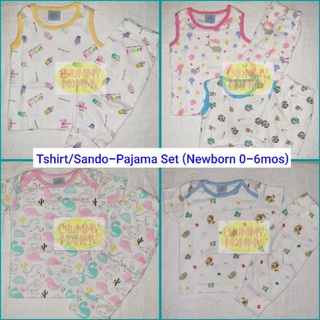 Small Wonders Sando/Tshirt-Pajama Set (Newborn) (1)