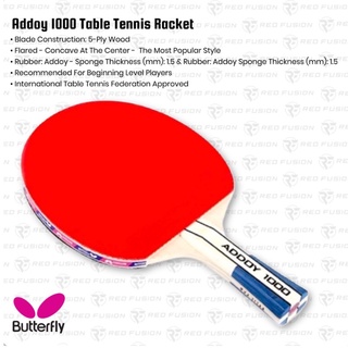 【phi local stock】 Butterfly Addoy 1000 Table Tennis Racket