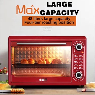 【Ready stock】Electric Oven Multipurpose 48L Household Electric Microwave Oven With Grill Baking Tray