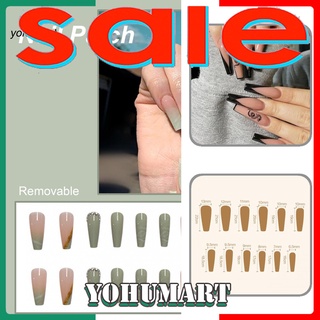 <yohumart> Manicure Nail Art Tips False Nails Artificial Tips Full Cover for Women