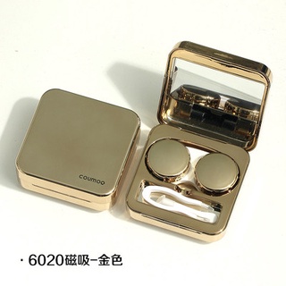Contact lens box Japanese-style high-end partner with mirror double cute myopia Cosmetic Contact Len