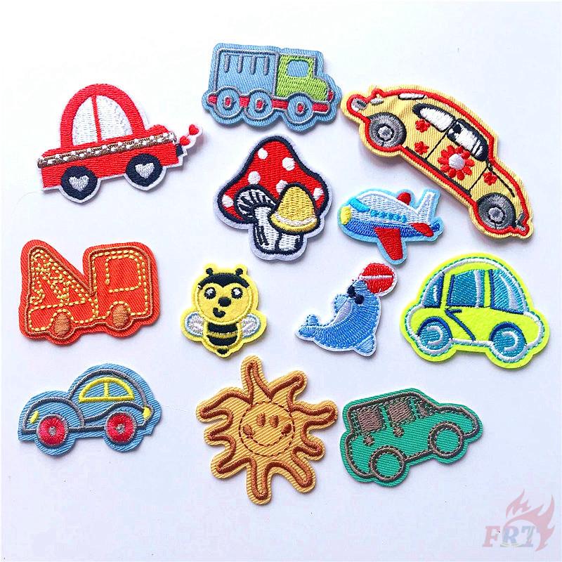 ☸ INS - Kids Toys Patch ☸ 12Pcs Diy Iron-on/Sew-on Embroidered Badge Patch