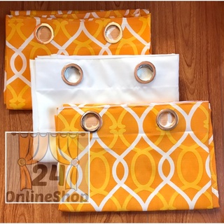 Spiral Yellow Cotton Ring Curtains - 200 per pc