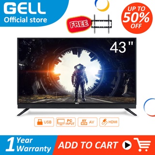 GELL 43 inches led tv flat screen on sale led tv 43 inch promo television not smart tv with bracket