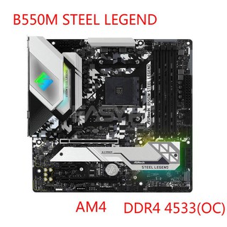 ASROCK 550M B450M STEEL LEGEND Micro-ATX AMD B450 DDR4 3466+(OC)MHz M.2 USB3.1 New Max-64G Double Channel Socket AM4 Motherboard