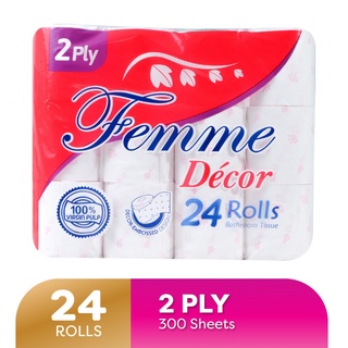 Femme Bathroom Tissue 2Ply 300 Sheets 24 Rolls