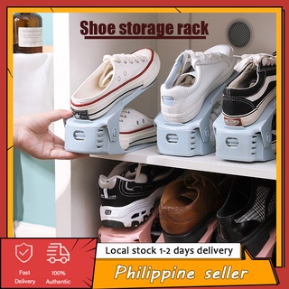 [local inventory] shoe storage rack simple adjustable integrated double-layer shoe rack storage