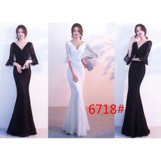 Formal evening gown lace long Bridesmaids Party dress