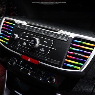 10PCS DIY Car Interior Air Conditioner Decoration Strips Outlet Decoration Strip (7)