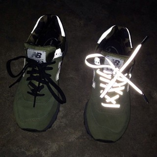 1pair Boots Reflective Shoelace Glowing Luminous Strings